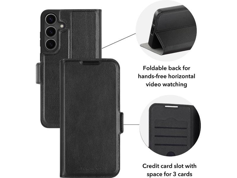 dbramante1928 Galaxy S25 Bergen Pro lommebokdeksel - Bulk (sort) Deksel til mobiltelefon