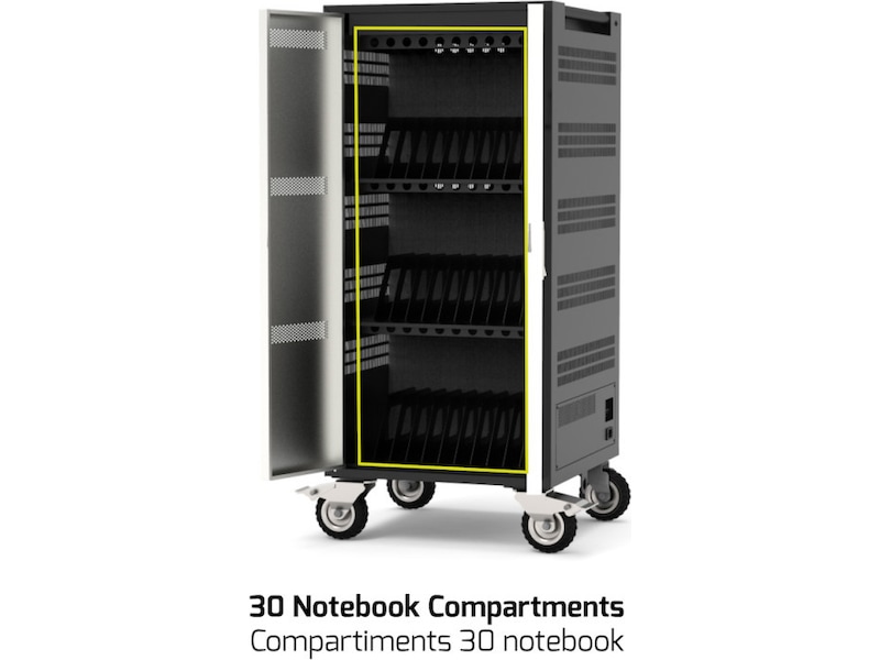 Port Design Charging Cabinet 30 Notebooks + Rack 19' Batteri og lader