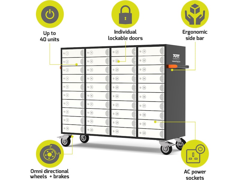 Port Design Charging Cabinet 40 units Batteri og lader