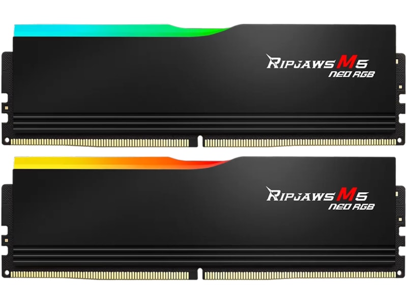 G.Skill Ripjaws M5 NEO 6000MHz DDR5 64GB RGB (sort) Minnebrikker