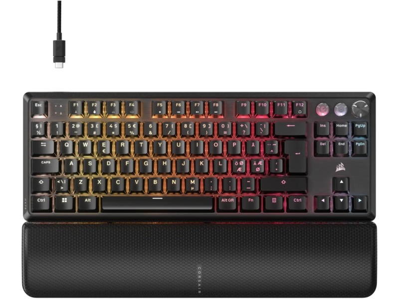 Corsair K70 PRO TKL RGB Gamingtastatur (sort) Gamingtastatur