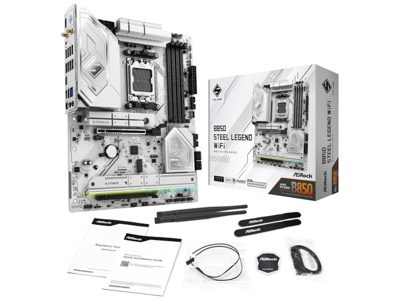 ASRock B850 Steel Legend WiFi Hovedkort AMD Socket