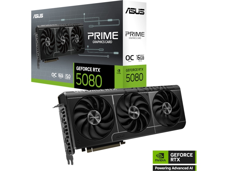 ASUS Prime GeForce RTX 5080 OC Skjermkort