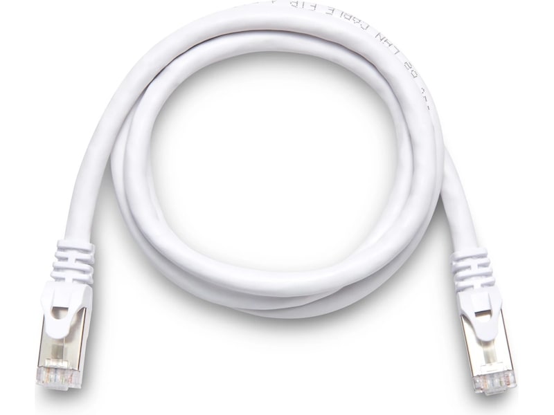 Nettverkskabel CAT6e 2m (hvit) Nettverkskabler