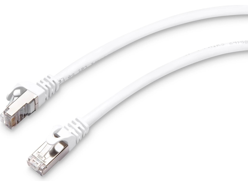 Nettverkskabel CAT6e 0,5m (hvit) Nettverkskabler