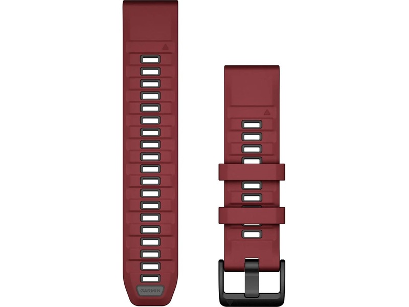 Garmin QuickFit Silikonreim 22mm (marsala/grafitt) Reim