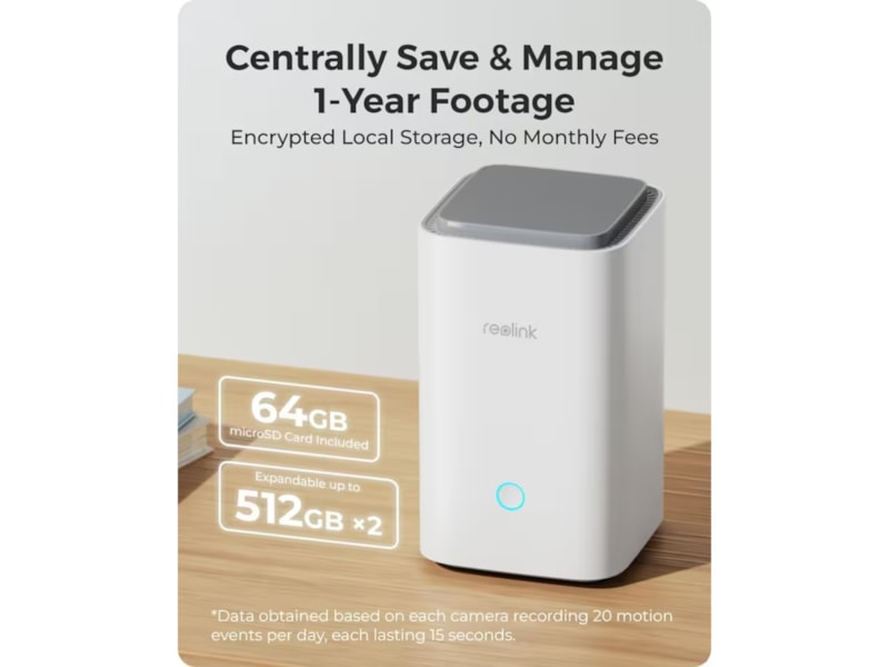 Reolink Home Hub med 2x Argus 3 Ultra 4K-kamera Overvåkningskameraer