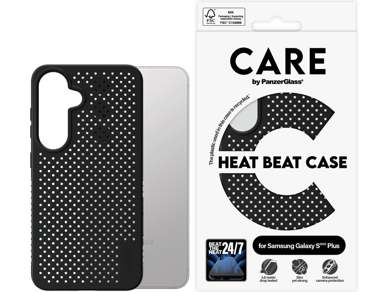 PanzerGlass CARE Galaxy S25+ Heat Beat deksel Deksel til mobiltelefon