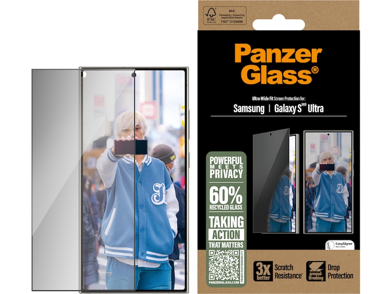 PanzerGlass Galaxy S25 Ultra Privacy Skjermbeskytter Skjermbeskyttelse