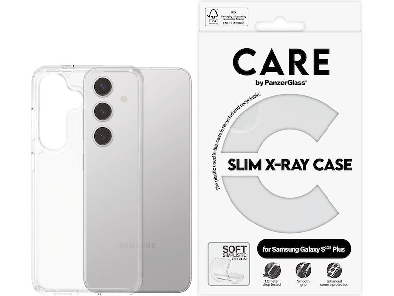 PanzerGlass CARE Galaxy S25+ Fashion silikondeksel (gjennomsiktig) Deksel til mobiltelefon