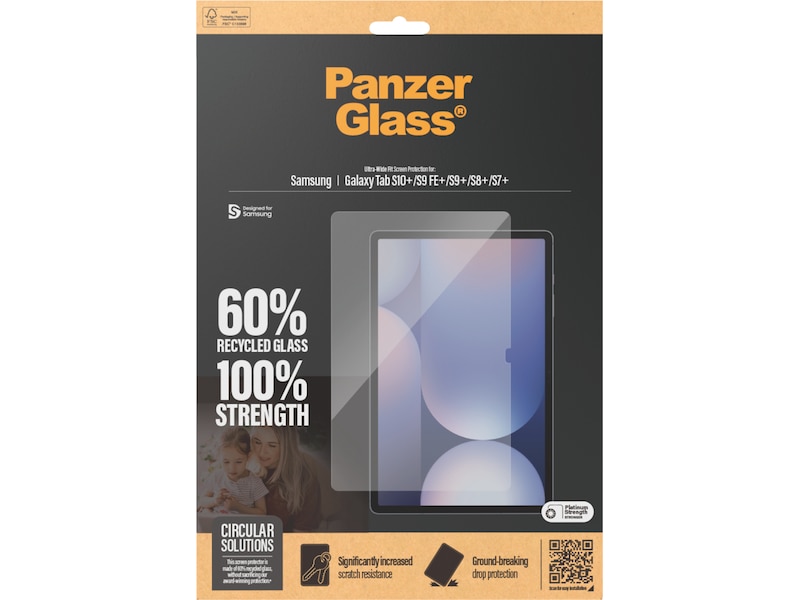 PanzerGlass Galaxy Tab S7+/S8+/S9+/S9 FE+/S10+ Skjermbeskytter Skjermbeskyttelse nettbrett