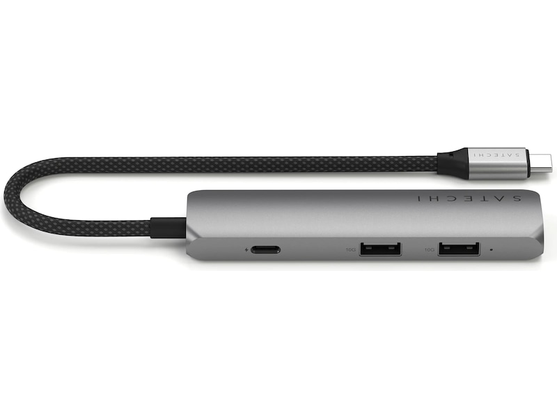 Satechi 4-i-1 Slim 4K Multiport docking (stellargrå) Dockingstasjon & USB-HUB
