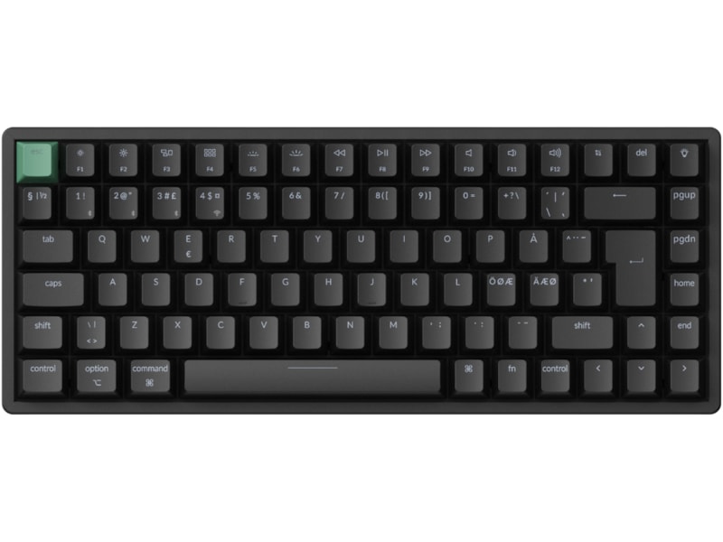 Keychron K2 HE QMK trådløst gamingtastatur (sort) Gamingtastatur