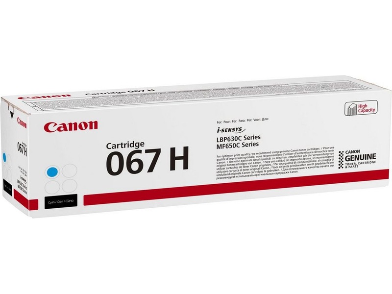 Canon Toner 067 H Cyan Lasertoner
