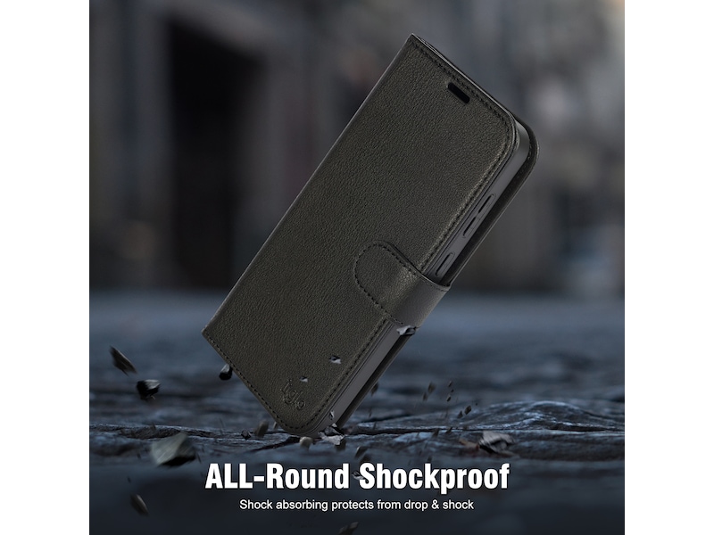 iiglo Galaxy A36 2-i-1 Lommebokdeksel (sort) Deksel til mobiltelefon