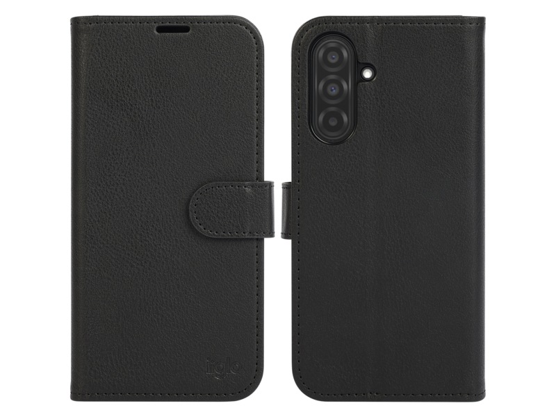 iiglo Galaxy A26 5G 2-i-1 Lommebokdeksel (sort) Deksel til mobiltelefon