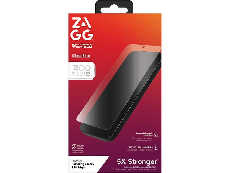 ZAGG Galaxy S25 Edge Glass Elite Skjermbeskytter Skjermbeskyttelse