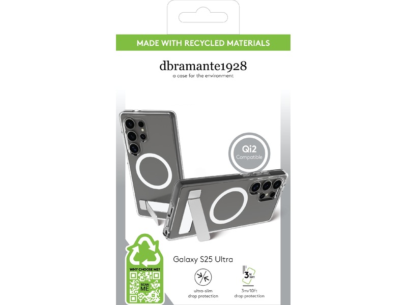 dbramante1928 Galaxy S25 Ultra Iceland Pro Qi2 deksel (gjennomsiktig) Deksel til mobiltelefon