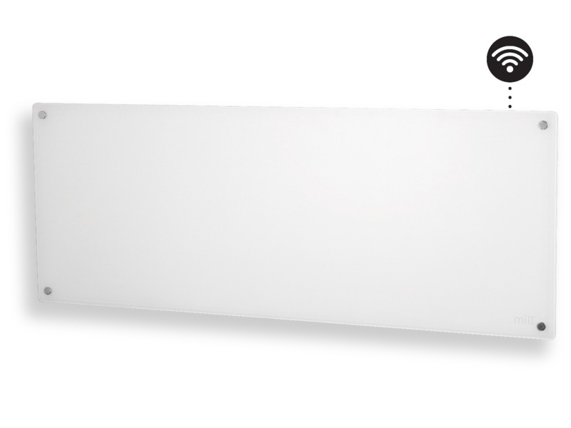 Mill Glass Smart WiFi Gen 4 panelovn 1300W (hvit) Panelovner