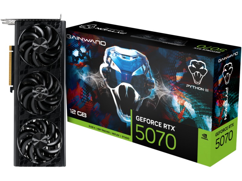 Gainward GeForce RTX 5070 Python III Skjermkort