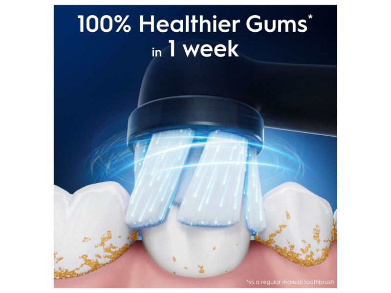 Oral-B iO Gentle Care Børstehoder 6 stk (sort) Tannbørstehoder