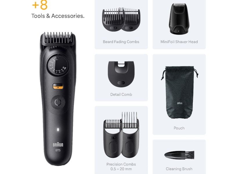 Braun Series 5 Skjeggtrimmer (sort) Barbermaskiner