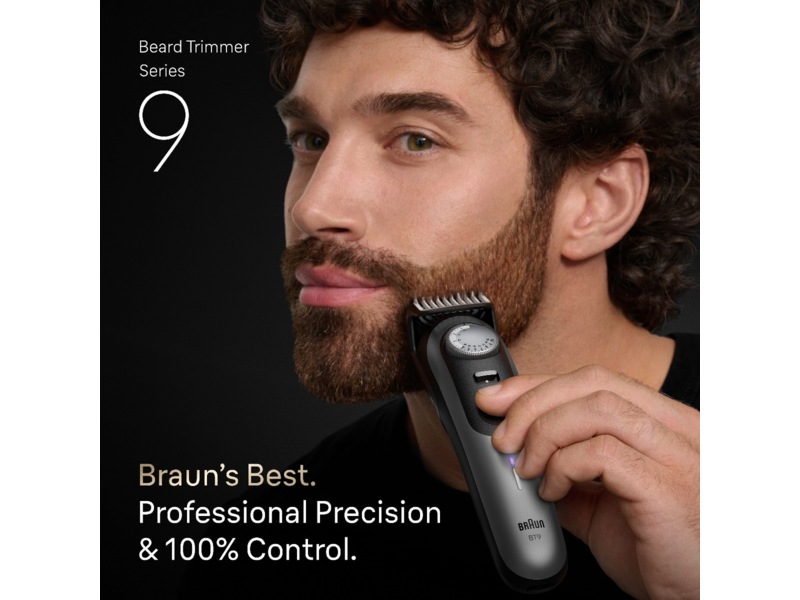 Braun Series 9 Skjeggtrimmer (krom) Barbermaskiner
