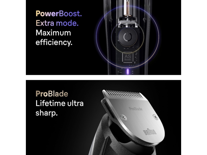 Braun Series 9 Skjeggtrimmer (krom) Barbermaskiner