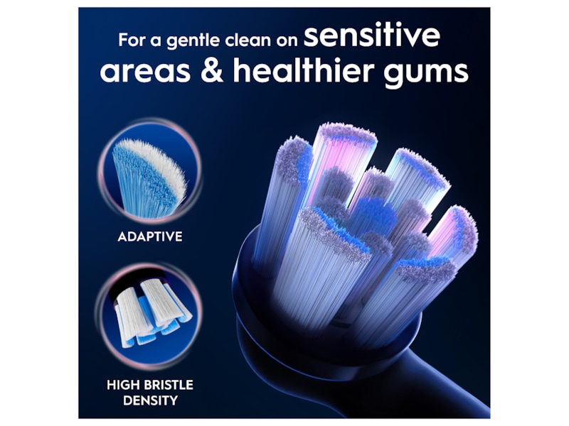 Oral-B iO Gentle Care Børstehoder 3 stk (sort) Tannbørstehoder