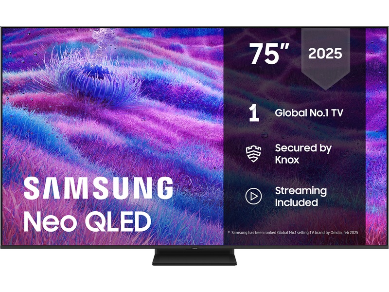 Samsung 75" QN80F Neo QLED 4K Mini LED Smart TV (2025) 70 - 79 tommer TV