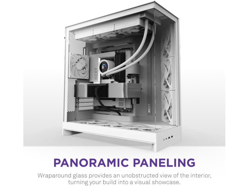 NZXT H9 Flow Mid Tower (hvit) Midi tower