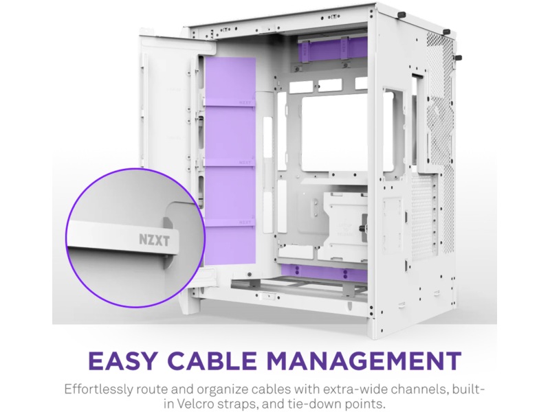 NZXT H9 Flow Mid Tower (hvit) Midi tower