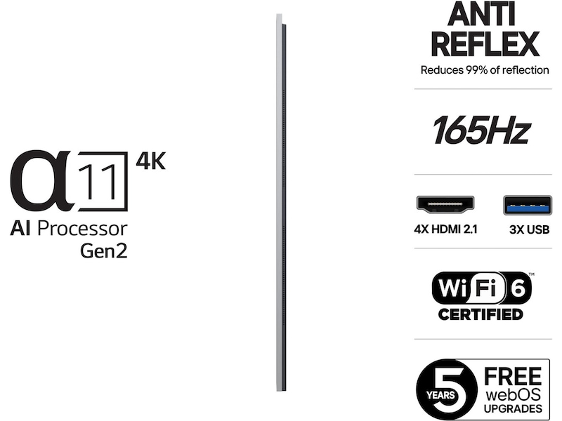 LG 83" G5 AI 4K OLED Smart TV (2025) Over 80 tommer TV