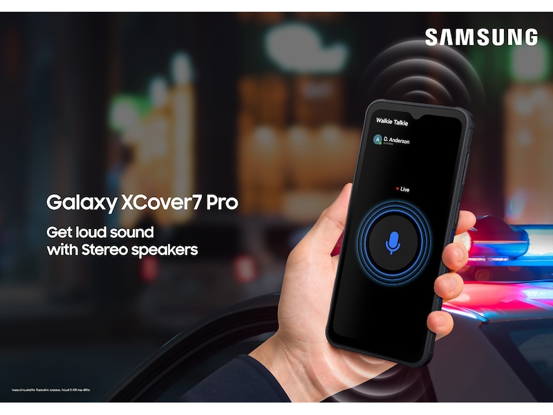 Galaxy Xcover7 Pro 128GB - Enterprise (sort) Mobiltelefoner