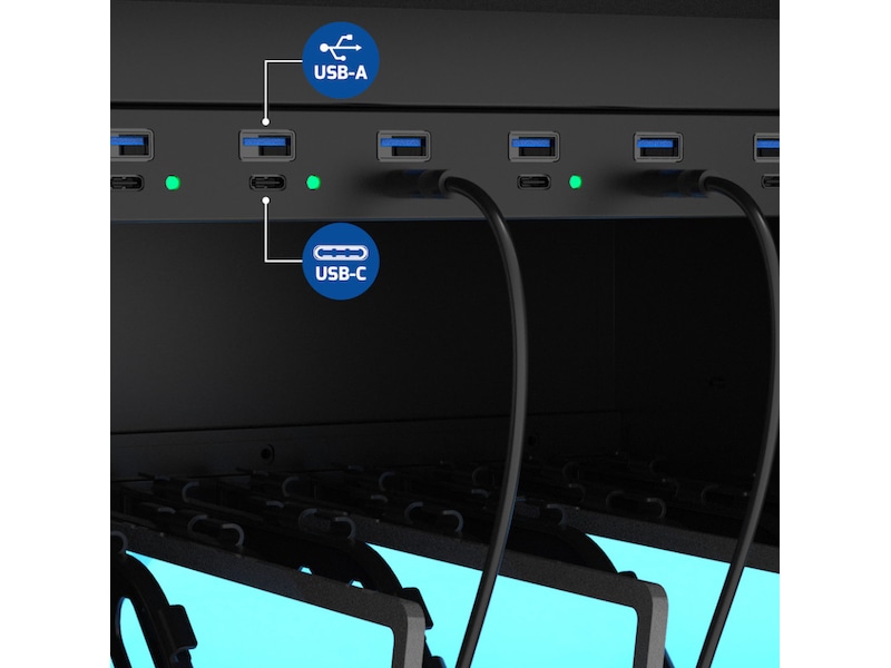 Naotic Plugin Charging Cart 30 Devices Garderobe- og oppbevaringsskap