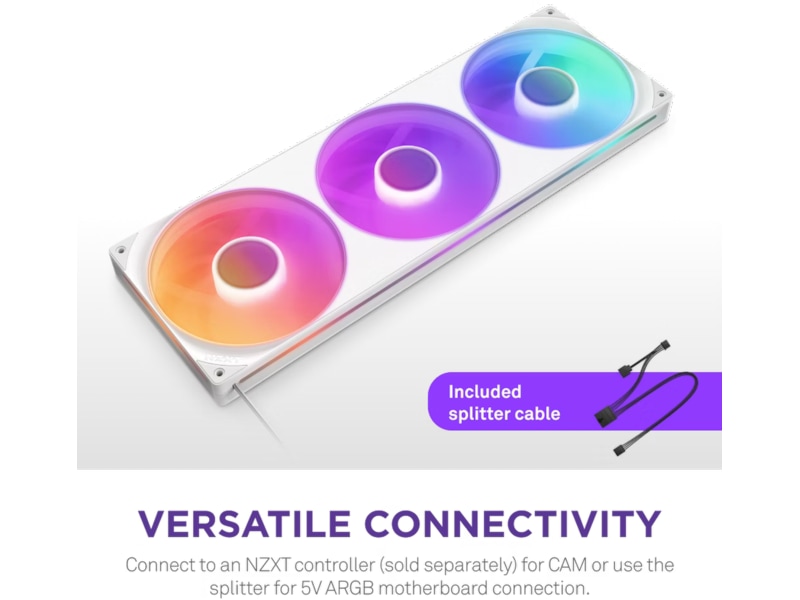 NZXT F420 RGB Core Kjøler (hvit) CPU - Vannkjøling