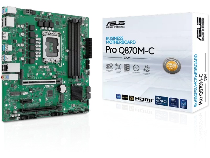 ASUS Pro Q870M-C-CSM Hovedkort Intel Socket