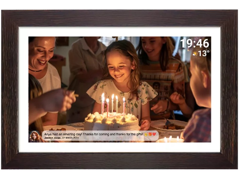 Denver PFF-1543DW 15,6" digital fotoramme (mørk eik) TV-ramme & tilbehør