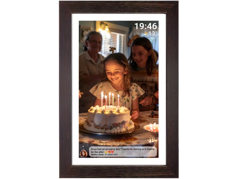 Denver PFF-1543DW 15,6" digital fotoramme (mørk eik) TV-ramme & tilbehør