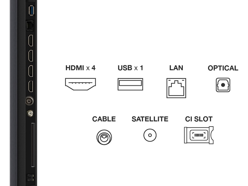 TCL 98" Q7C 4K QD-Mini LED Google TV Over 80 tommer TV