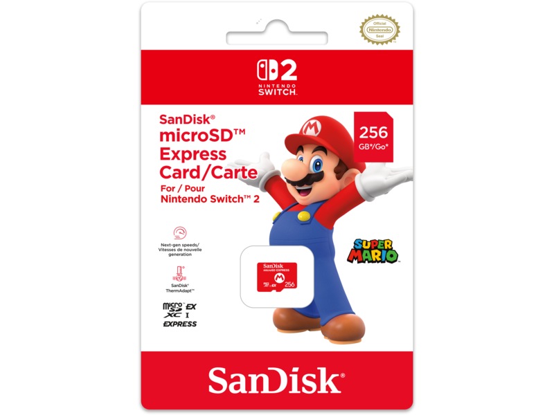 SanDisk microSD Express 256GB Minnekort til foto & video