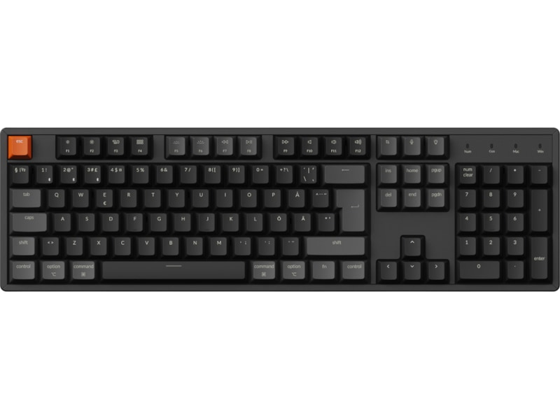 Keychron K10 V2 RGB Aluminium Hot Swap QM Super Brown trådløst tastatur Gamingtastatur