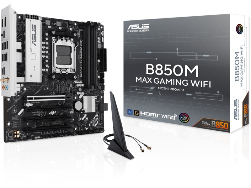 Asus B850M MAX GAMING WIFI Hovedkort AMD Socket
