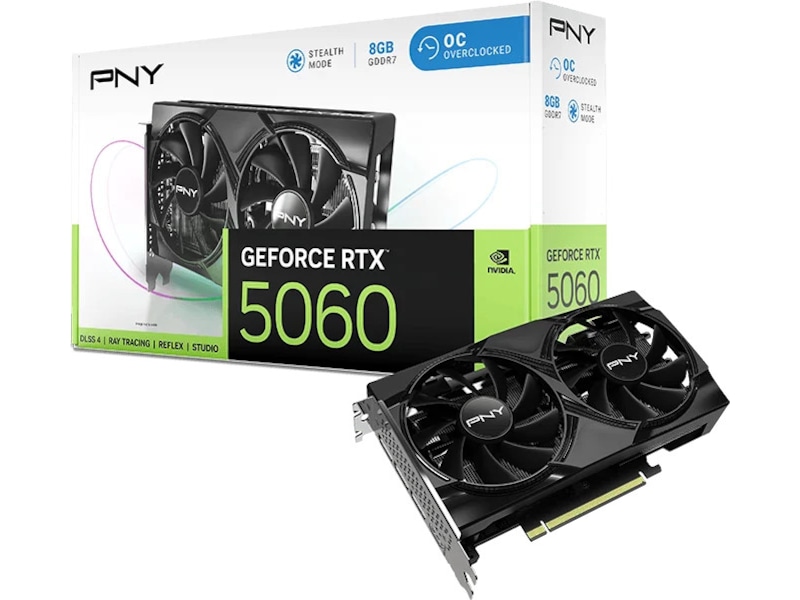 PNY GeForce RTX 5060 OC Dual Fan Skjermkort