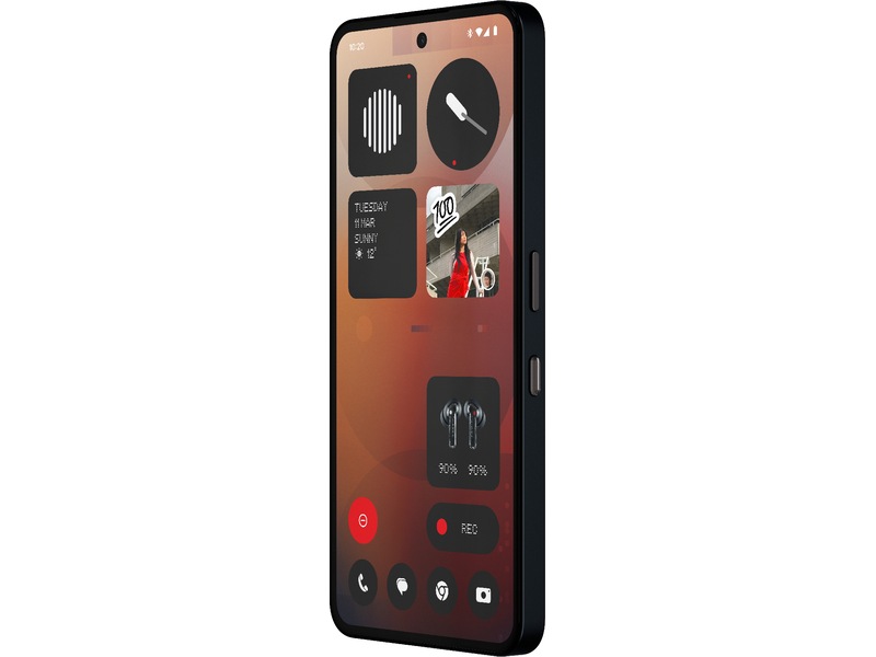 Nothing Phone (3a) 128GB (sort) Mobiltelefoner