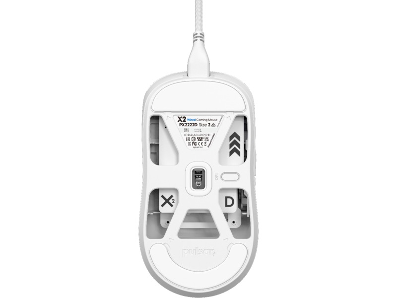 Pulsar X2 Gamingmus (hvit) Gamingmus