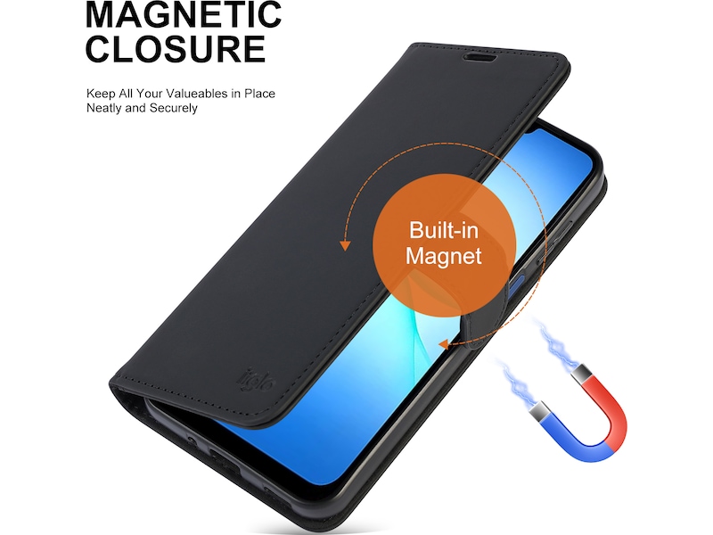 iiglo Galaxy A17 Lommebokdeksel (sort) Deksel til mobiltelefon
