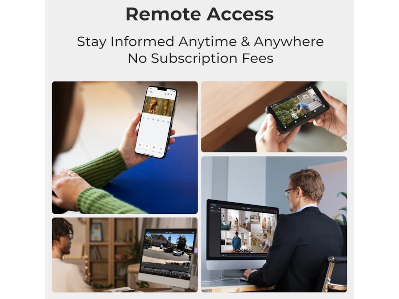 Reolink E1 Outdoor WiFi utendørs overvåkningskamera (sort) Overvåkningskameraer