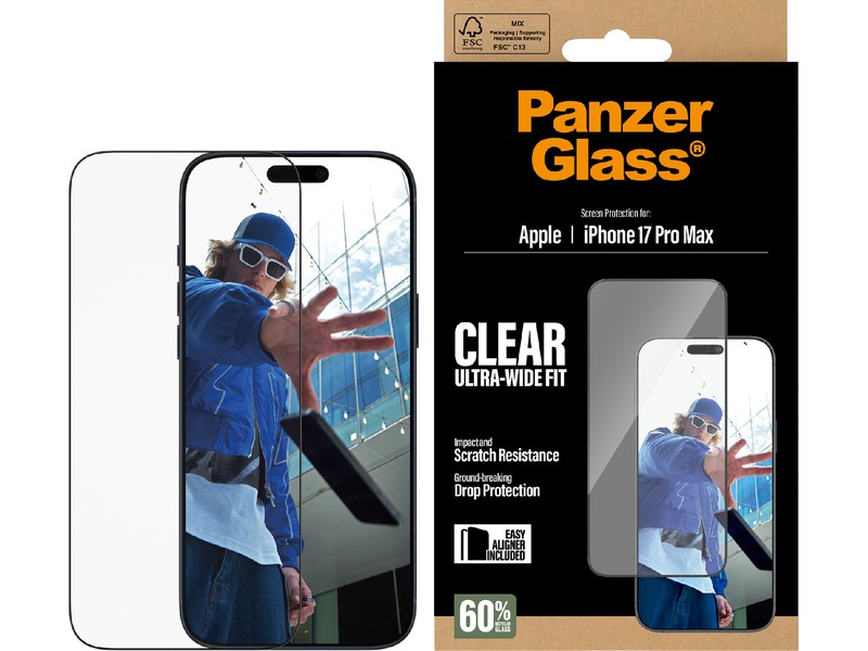PanzerGlass iPhone 17 Pro Max Skjermbeskytter Skjermbeskyttelse