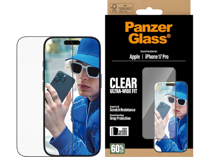 PanzerGlass iPhone 17 Pro Skjermbeskytter Skjermbeskyttelse